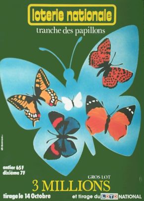 02884 Bosvieux Loterie Nationale Papillons