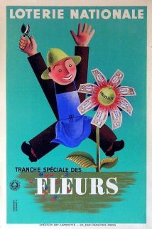 06646 Derouet Lesacq Loterie Nationale Tranche speciale des fleurs F 1939 40x60